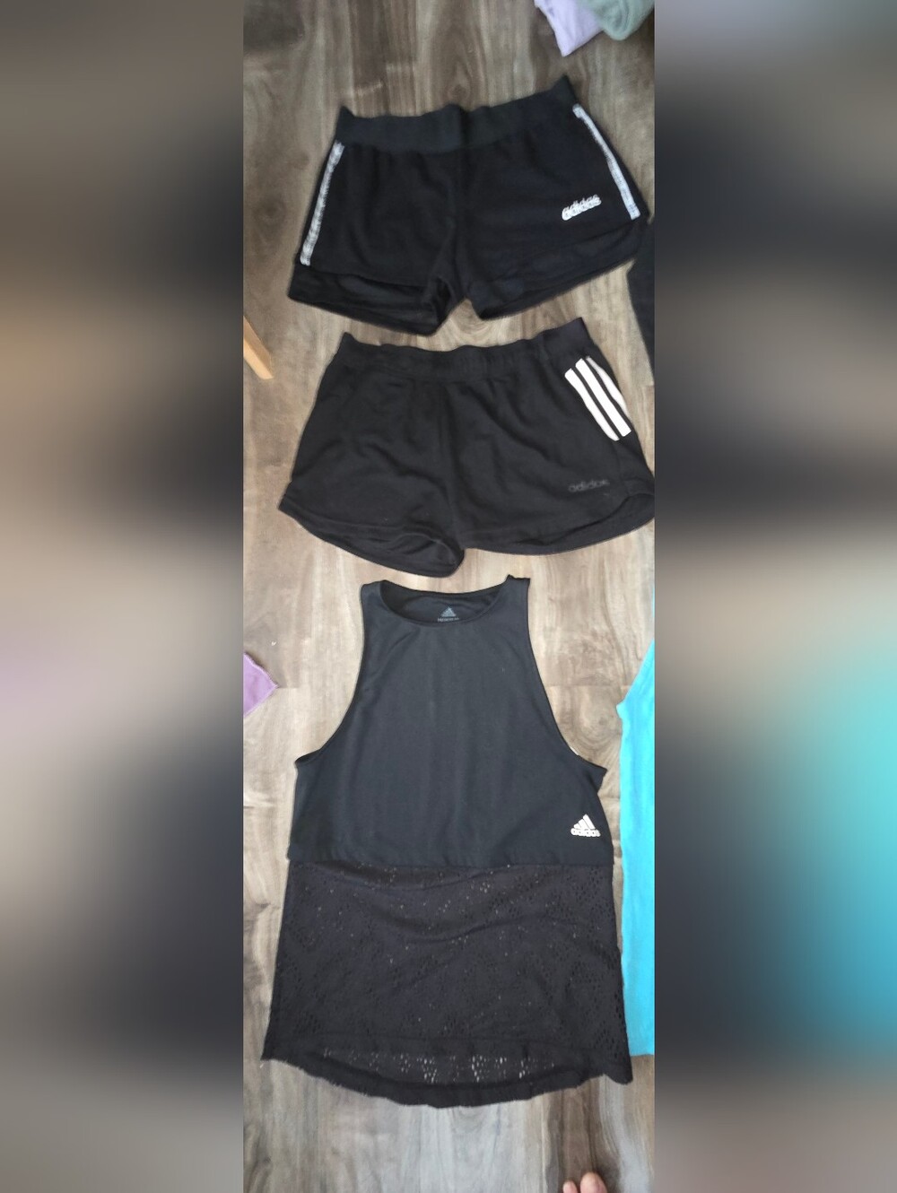 Adidas Activewear Bundle - Black, Teal, Coral - Picture 2 of 8